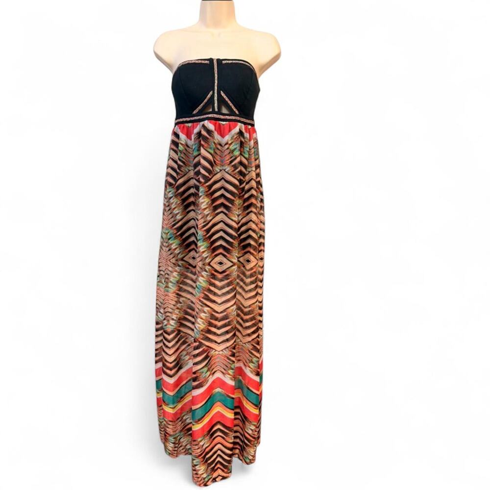 Love fire strapless maxi dress...